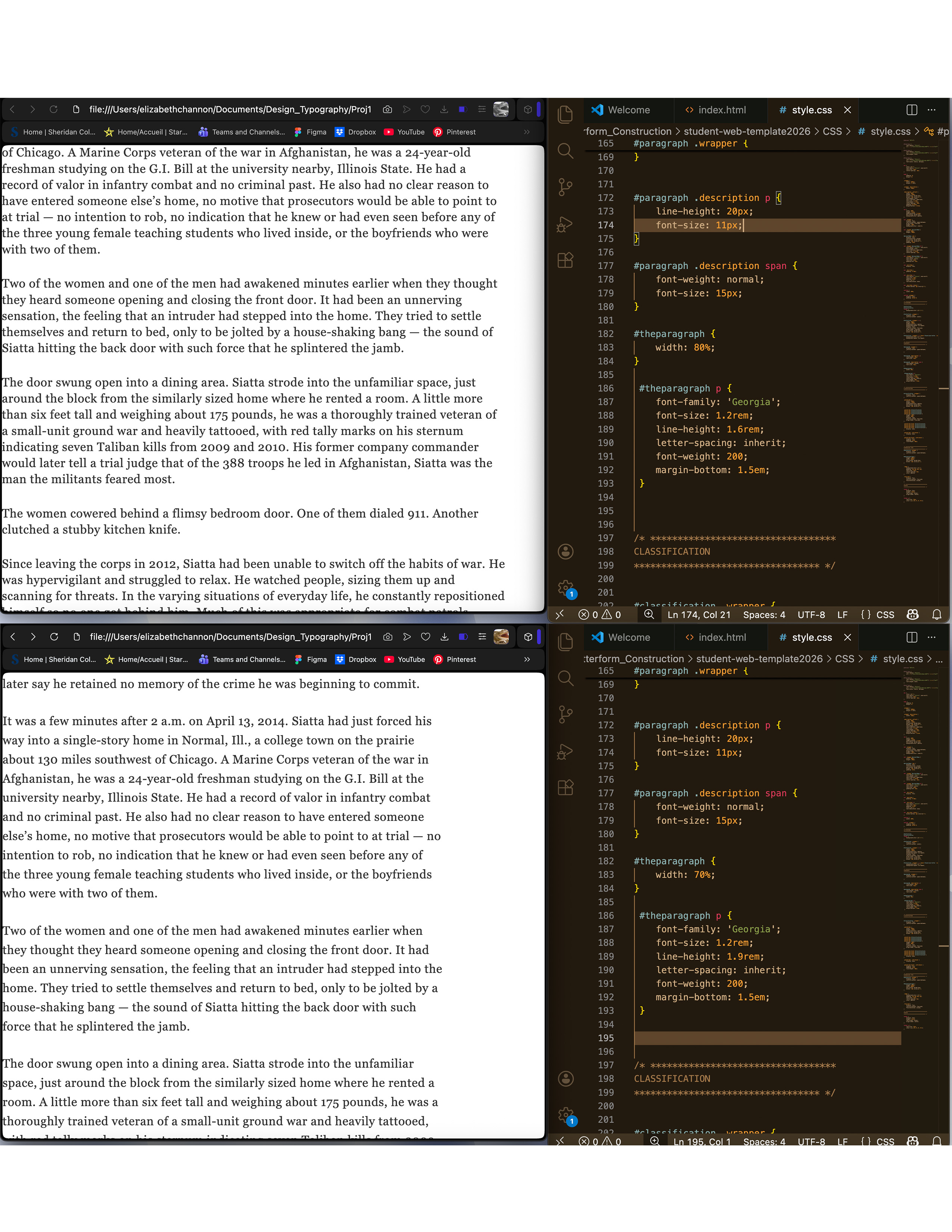 Coding Experimentations